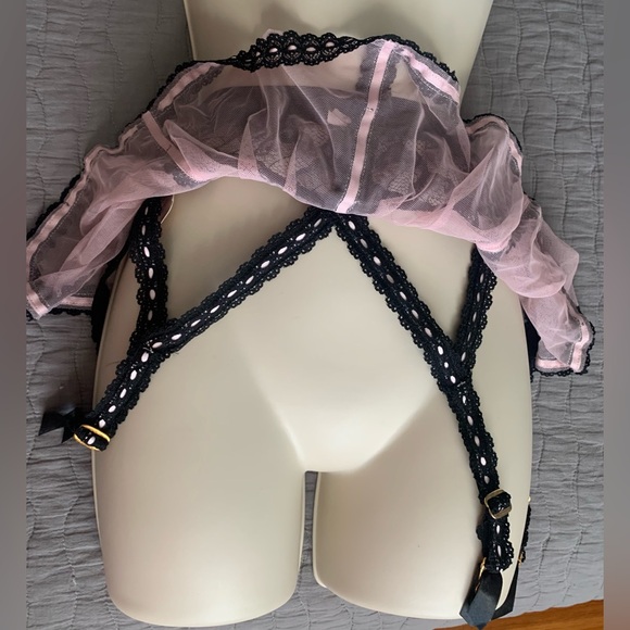 Agent provocateur mesh/lace garter skirt NWT size 2 - Picture 6 of 8